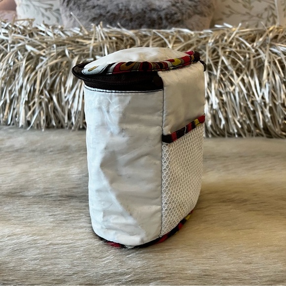 VERA BRADLEY Puccini Cool Keeper Tote Insulated Brown Orange Case Lunch Box Bag - Picture 8 of 11